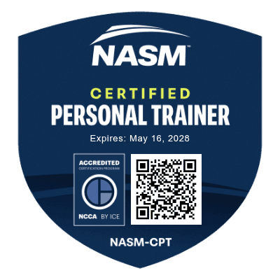 Certified Personal Trainer badge